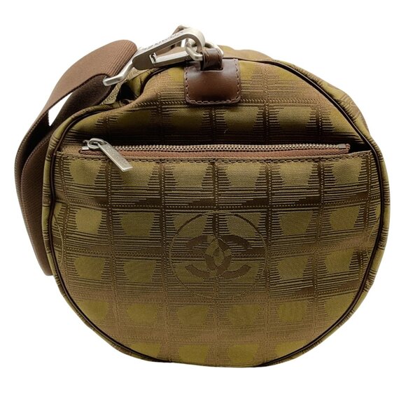 Chanel Vintage 2000 Khaki Travel Duffel - Picture 2 of 9